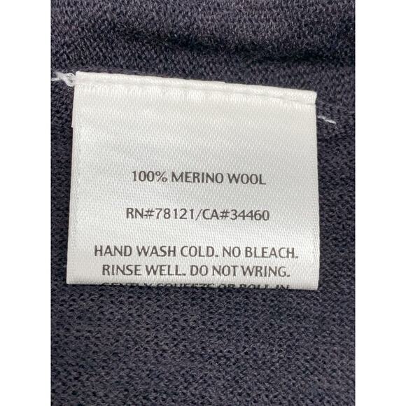 Eileen Fisher Charcoal Gray Waterfall Cardigan Sweater Merino Wool SZ XS READ! - Picture 10 of 10